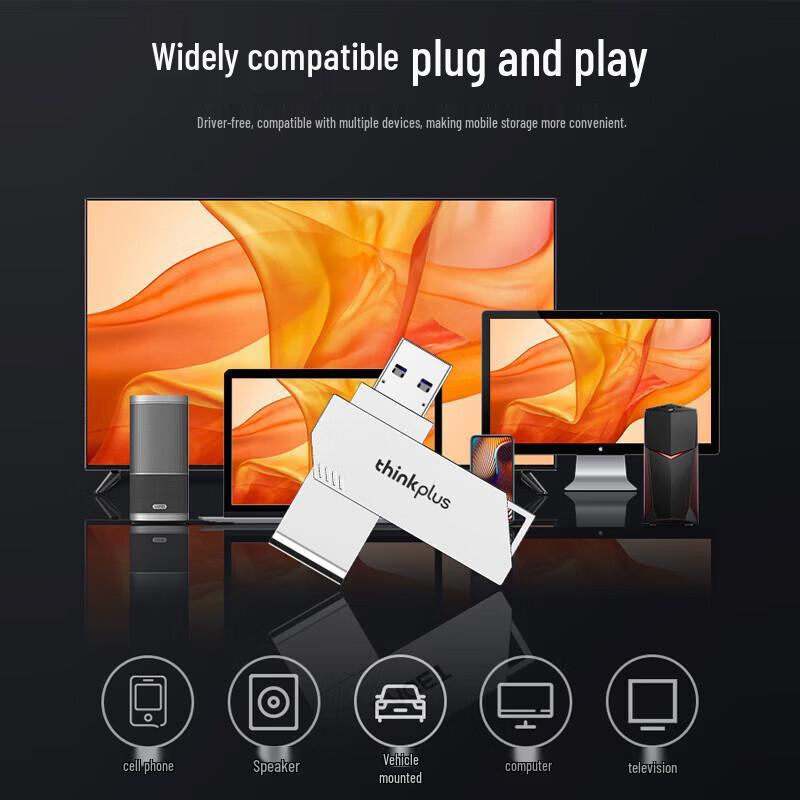 Lenovo TPU301plus USB3.2 Metal Rotating Flash Drive