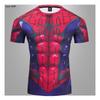 T-shirt de Compression Imprimé Spider-Man 3D Homme Marvel Manches Longues Séchage Rapide Hauts de Sport 2022