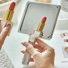 Liquid Shape Handheld Mirror Silver Vanity Mirror Beauty Makeup Mirror  Women