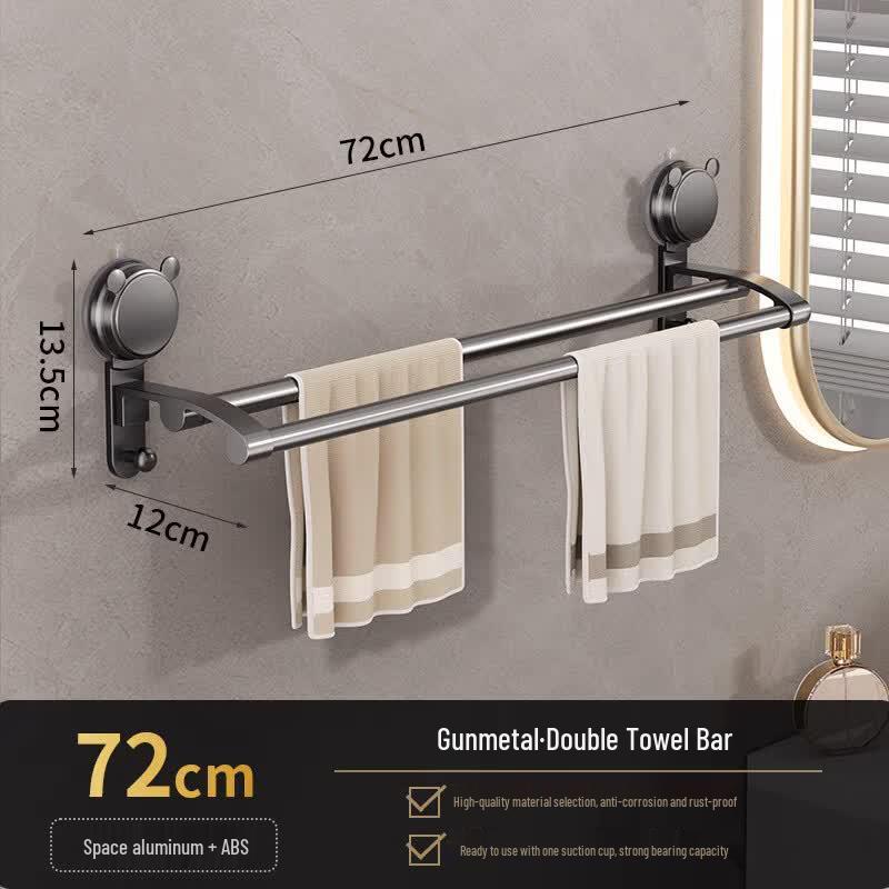 MDNG Suction Cup Bathroom Towel Rack