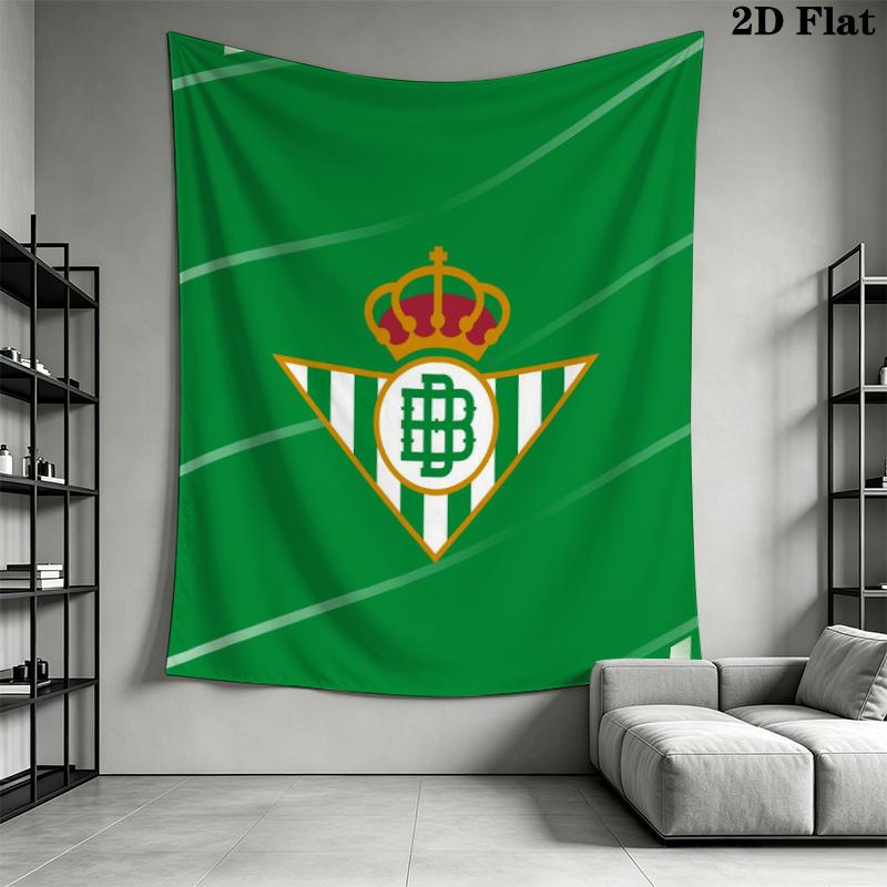 Real Betis Wall Tapestry Aesthetic Wall Hanging Printed Fabric Blanket Decorative Tapestries for Bedroom Living Room Home Decor