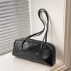New High-end Underarm Bag Vintage Style Women's Shoulder Bag PU Commuter Tote Bag Fashion Solid Color Handbag
