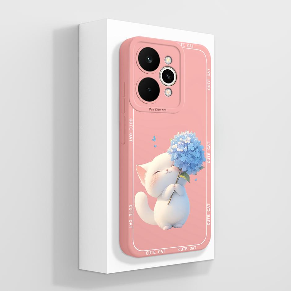 Trendy Butterfly Case For Realme 15 Pro 5G Soft Liquid Silicone Anti Drop Bumper Cover For Realme15 15Pro Full Protective Funda