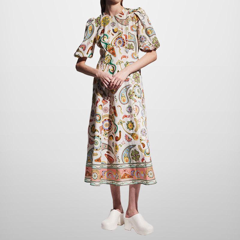 

Новая весенняя женская одежда Сексуальное и элегантное платье с принтом и коротким рукавом S