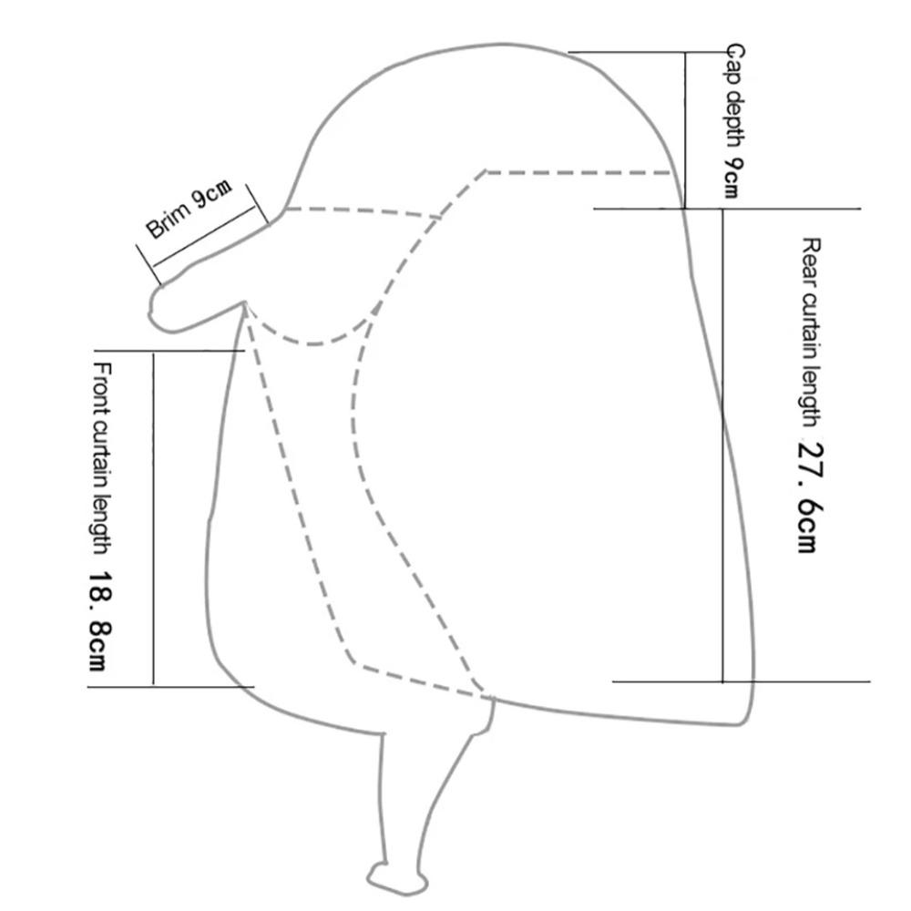 Summer Fishing Sun Hat Bucket Hat Outdoor Neck Face UV Sun Protection Flap Cap Sunshade Fisherman Cap Wide Brim Man Hat