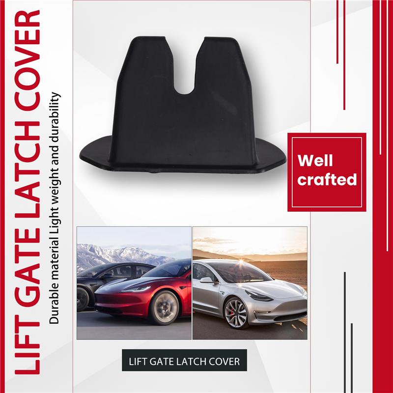 Líder-Para Tesla Model 3/Para Y Partes de Repuesto para Elevación de Portón Trasero de Coche- Cubierta de Pestillo de Sujeción Negra 1584544-00-C