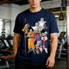 2026 Best Sell Dragon Ball Family Matching TShirts Anime Goku Vegeta Family Matching Tees for Dad Mom Kids Gym Workout Tops