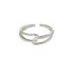 Heart-Shaped Knotted Open Ring - Chic, Fashionable Index Finger Jewelry for Girls
