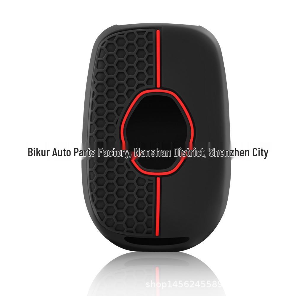 Silicone Key Cover for Dongfeng Renault EX1, Venucia e30, Renault E, Fengguang e1 - 2-Button Honeycomb Design