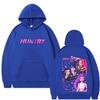 Movie KPop Demon Hunters Hoodie Rumi Mira Zoey Graphic Sweatshirt Men's Women's Fashion Oversized Fleece Pullover