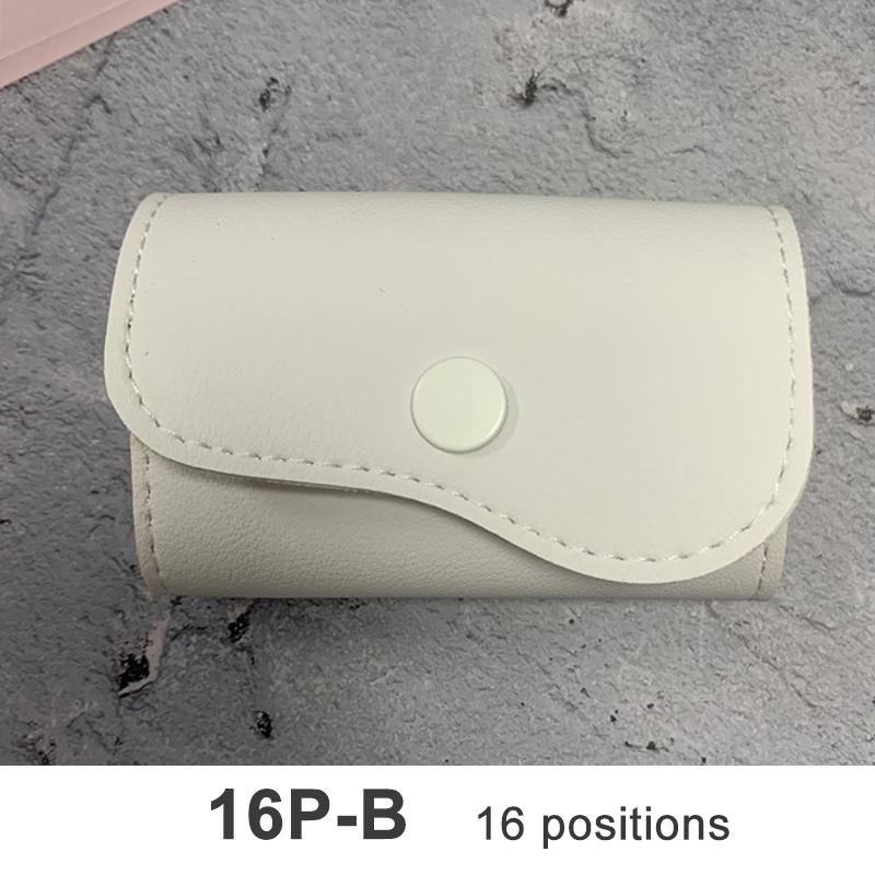66/16 Positions Folding Nail Drill Bits Bag Portable Holder DIY Nails Art Tool Storage Soft Wallet Bags Manicure Accessories