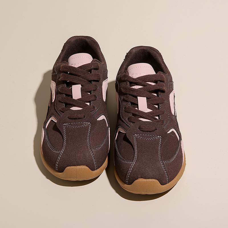 

Модная обувь для женщин 2024 года, брендовые женские туфли на шнуровке, вулканизированные туфли, модная женская повседневная обувь, классические кроссовки с круглым носком 40 коричневый