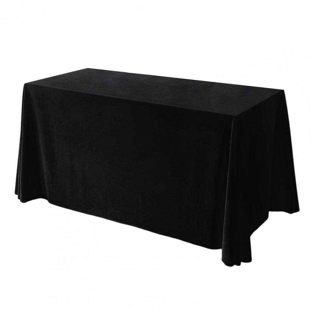 Tablecloth Oblong Shape Pure Color Golden Velvet Table Banquets Party Tablecloth Diner Restaurant Picnic Table Cover