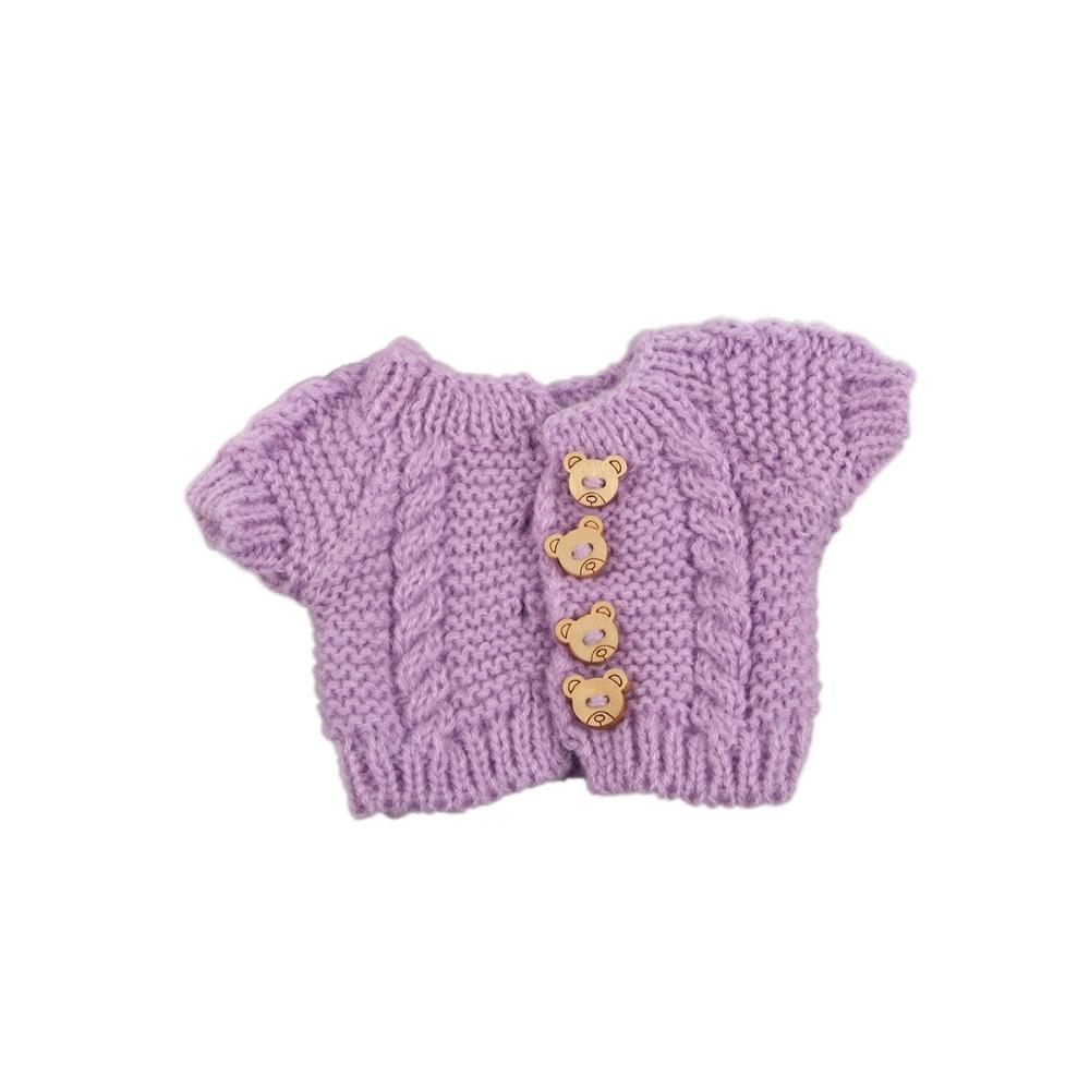 DIY Mini Strickpullover 20cm Puppe Puppe Anzieh mehrere Stile Puppe Pullover Baumwolle Puppe