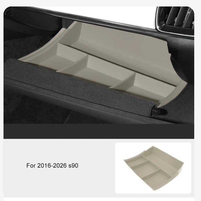 Für Volvo XC60 S90 XC90 Beifahrer-Handschuhfach Trennwand Aufbewahrungsbox Aufbewahrungsbox Innendekoration