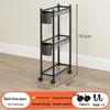 Multi-layer Bathroom Shelf with Wheels - Narrow Gap Storage Trolley