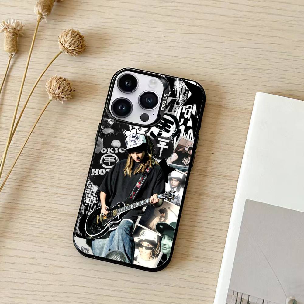 Bill Tom Kaulitz Tokio Hotel Phone Case For iPhone 17,16,15,14,13,12,11,Pro Max,Plus Candy Silver Cover