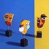 Abstract Face Sculpture Resin Art Modern Home Decor For Coffee Shops And Galleries