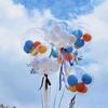 3/5pcs 30inch Wide Neck Transparent Bobo Ballons Snacks Flower Balloon Bouquet Birthday Party Valentine's day Wedding Gift