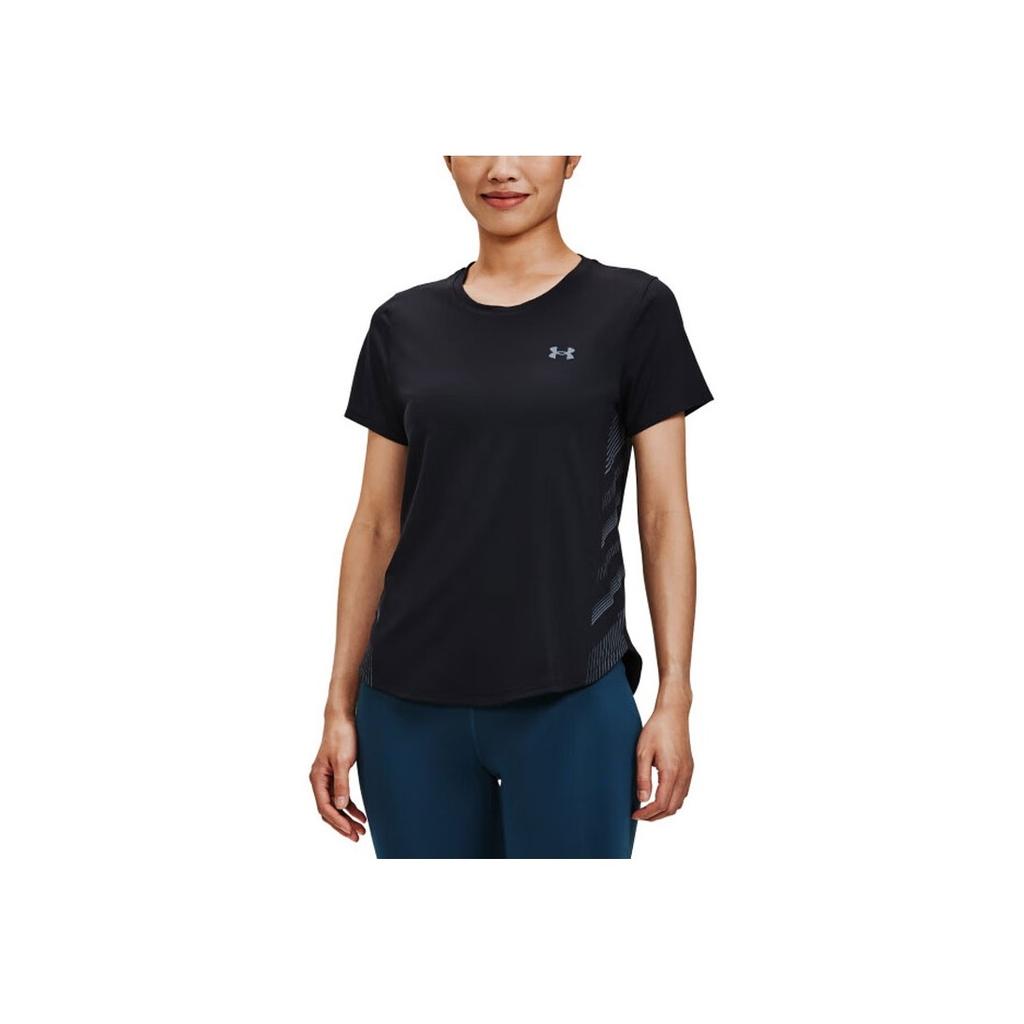 Under Armour Iso-Chill Series Kulatý výstřih Běžecké tričko s krátkým rukávem Dámské topy Černá 1376818-001