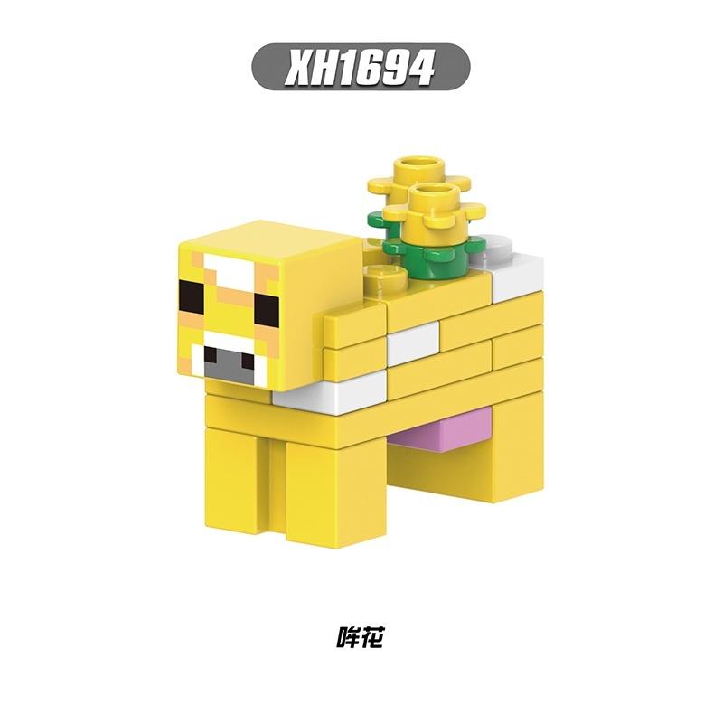 Blocuri de construcție Lumea mea Minifigurine Minecraft Jucării Cărămizi Lego Cadouri pentru copii Educație X0311