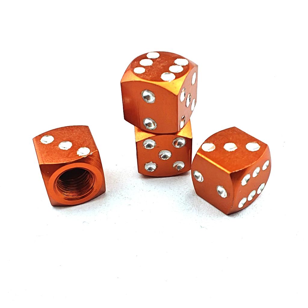  Caps  Caps 11 Colours Dice Car Bike Motorcycle Alloy BMX