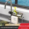 Multifunctional Kitchen Sink Organizer: Dishwashing & Vegetable Washing Basket with Storage Rack