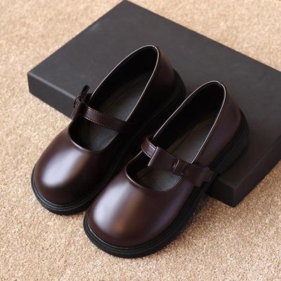 Nuove Scarpe Mary Jane Nere Principessa per Bambina - Piccole Scarpe in Pelle per Primavera e Autunno 2023