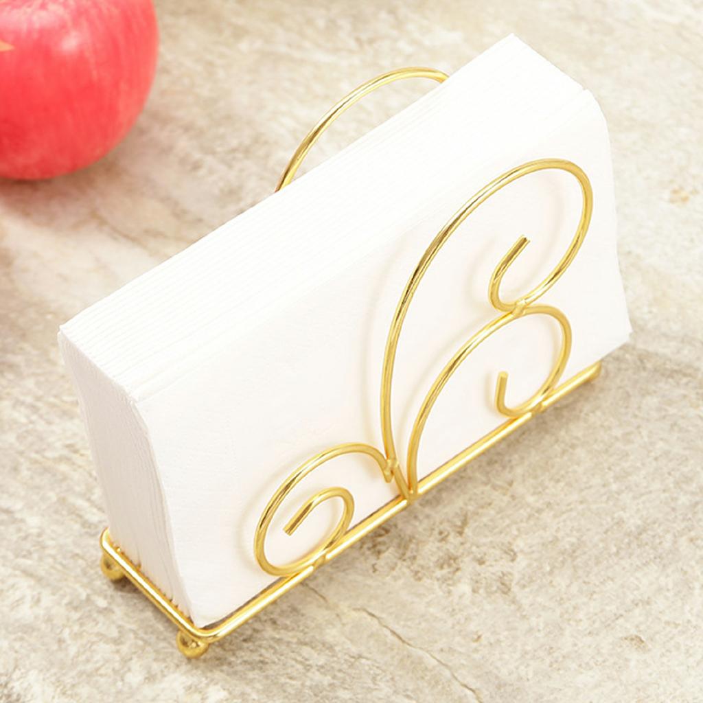 Iron Napkin Holder Metal Tissue Dispenser for Cafe/Hotel/Restaurant Table Organizer