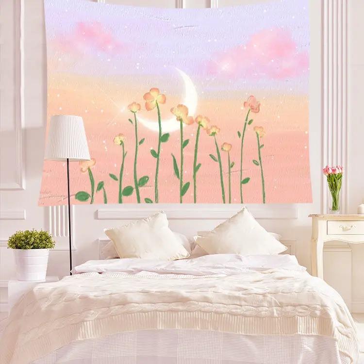 

Декоративный гобелен «Цветы тюльпанов» для стен дома, гостиной, офиса, декоративный гобелен 100x75cm