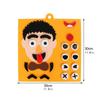 DIY Puzzle Filz Vliesstoff Spielzeug Frühe Kindheit Bildung Für Kinder Manuell Kognitiv Gesichtsausdruck Aufkleber Spielzeug