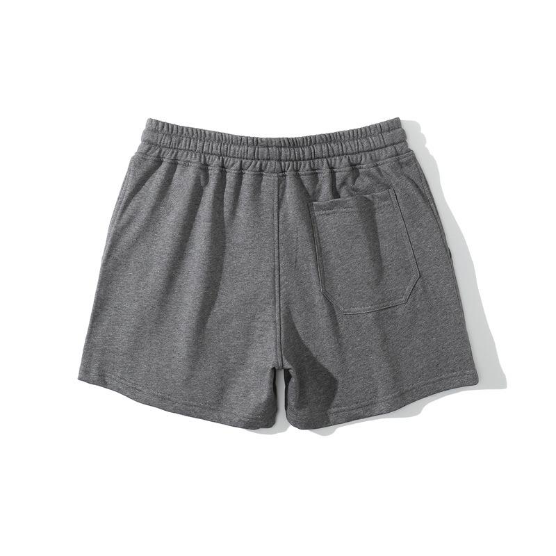 Solid Color Men's High-Elastic Cotton Running Shorts
