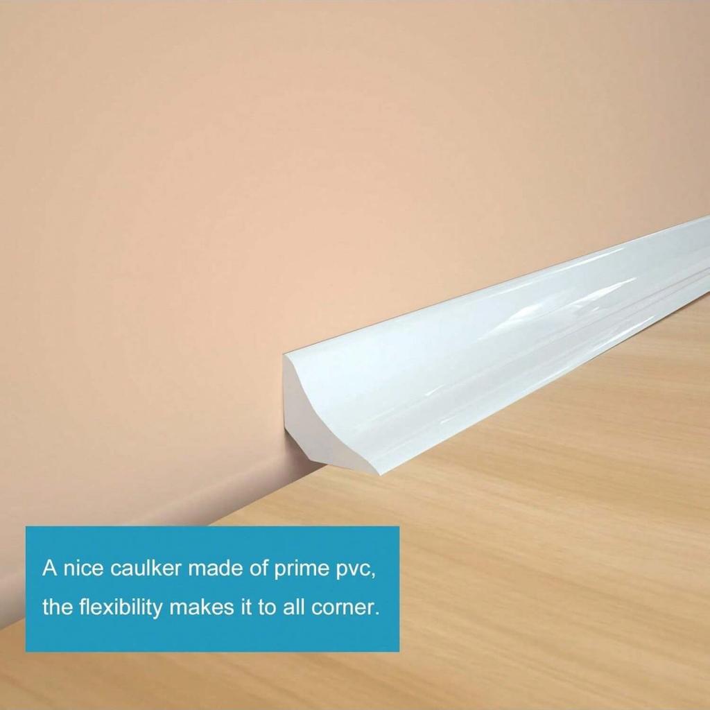 1PC 3/2/1m Self-Adhesive Wall Trim Line Waterproof Corner Baseboard Sealing Strip Peel and Stick For Floor, Ceiling, Edges