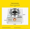 High-Power Stainless Steel Single Burner Gas Cooktop for Natural and Liquefied Gas