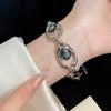 Stylish Women's Silver Bracelet Oval Link Vintage Style Chic Jewelry Ideal for Gifting