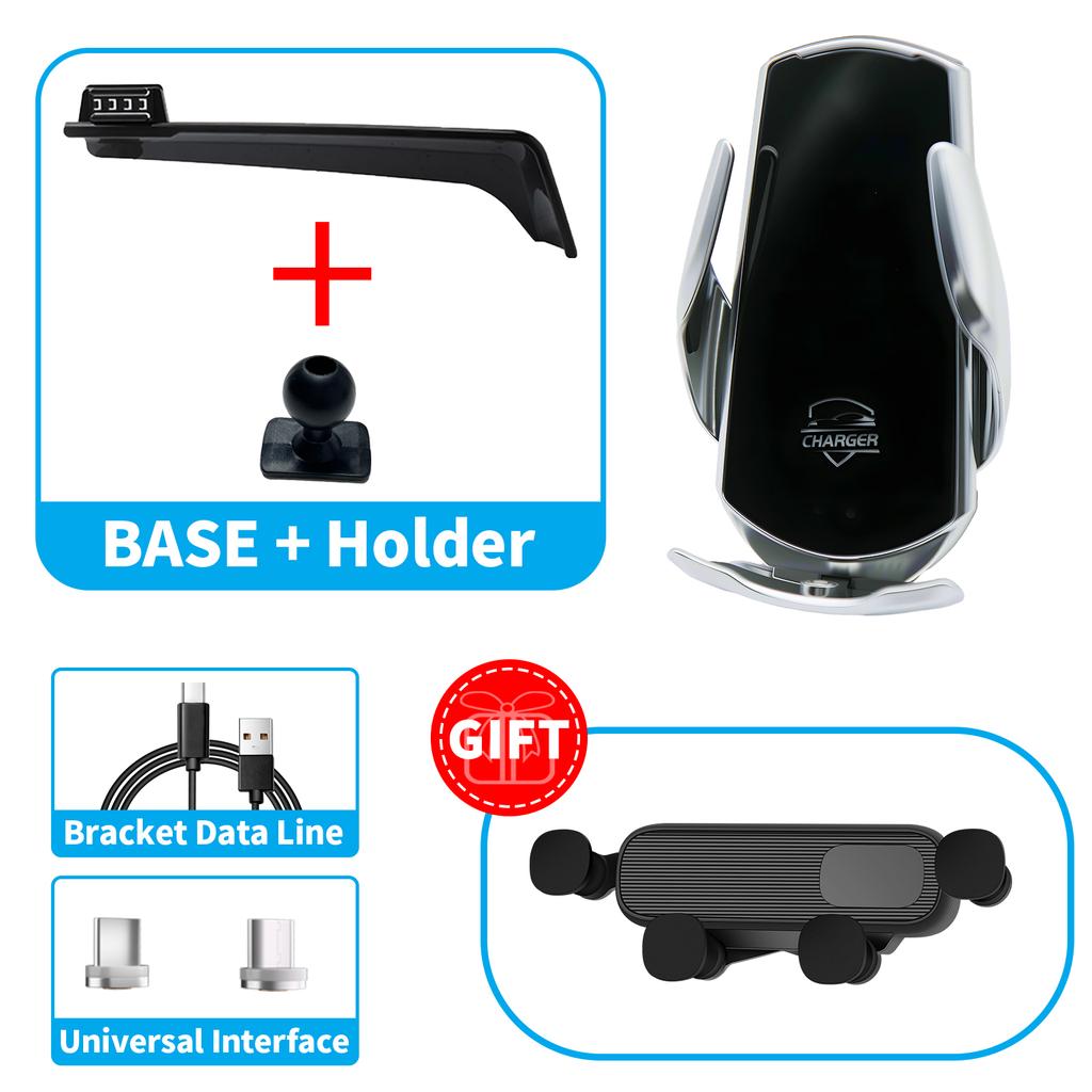 for Kia EV6 2024 GT Line (12.3inch) Car Phone Holder Screen Fixed Navigation Bracket Base Wireless Charging