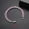 Herzliches 4x4 Valentinstagsgeschenk: modisches Damenarmband mit pavé-gesetztem Kupfer und Zirkonia