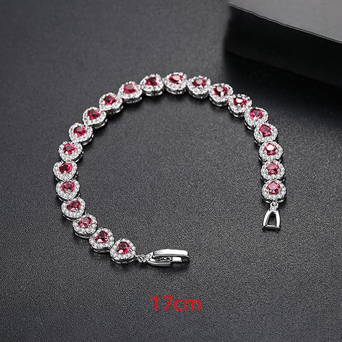 Herzliches 4x4 Valentinstagsgeschenk: modisches Damenarmband mit pavé-gesetztem Kupfer und Zirkonia