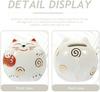 Ceramic Lucky Cat Money Box, Decorative Coin Bank for Home, Cute Piggy Bank for Saving Money, Desktop Ornament