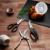 VICTORINOX Kitchen Scissors for Opening Jar Cracking and with Sharp Stainless Steel Scissors, Multi-Purpose Caps, Nuts, More, Black, Microwave-Safe