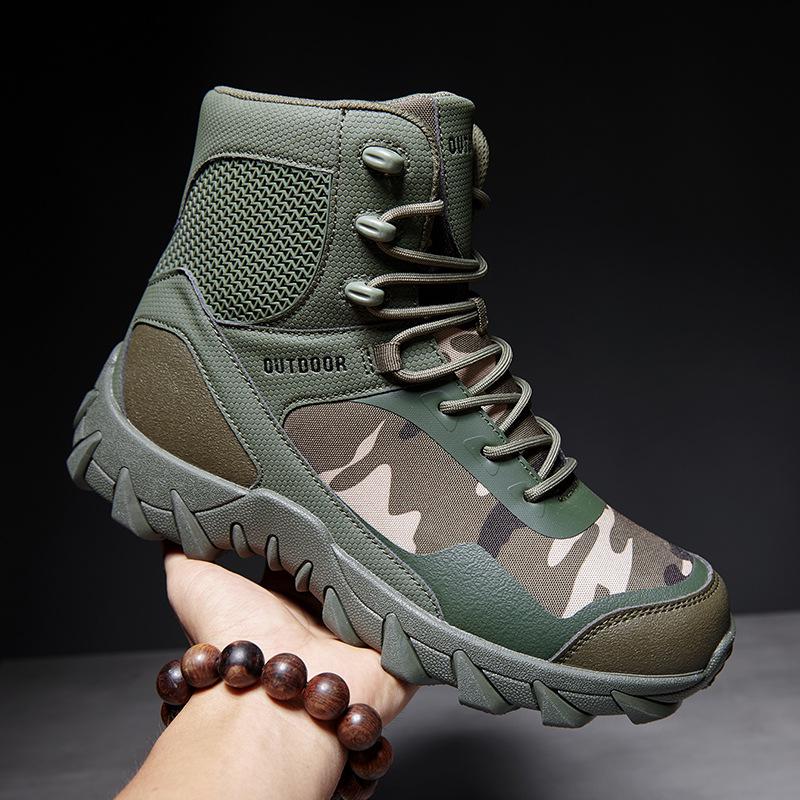 Magnum Plus Size Breathable Tactical Hiking Boots - Wear-Resistant Military Mid-Cut Combat Footwear