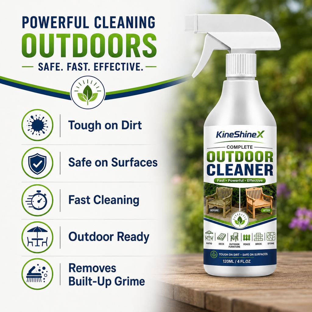 Outdoor Cleaner Spray Multi Surface Outdoor Cleaning Liquid For Patio Deck Furniture Fence Brick Stone