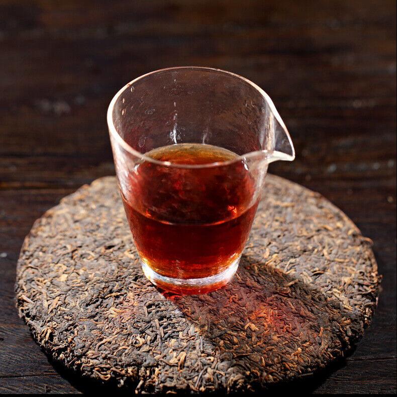 Menghai Yunnan Pu'er Ripe Tea Xinyihao Ancient Tree Seven Seed Cake 357g Tea