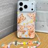 Butter Bear Orange Apple iPhone17 Mobile Phone Case Promax Cartoon 16 Silicone 15 Soft Tpu Anti-drop 13 Sets