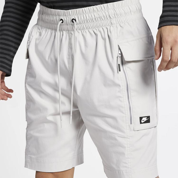 Nike Running Sports Cargo Shorts With Large Pockets Men Bottoms Beige AR2374-072