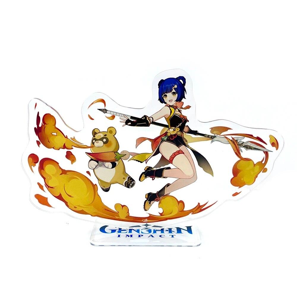 Liyue characters Xiangling Ganyu Hutao Xinyan acrylic stand standee toy figure