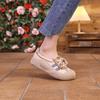 Old Handmade height increase 4cm 2025 summer lace-up retro casual little white shoes platform soft leather versatile single shoes women