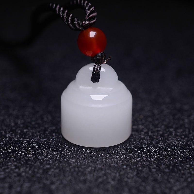 Кулон Новый Малый Масштаб Замок для Запечатывания Заготовки Ручная Печать Круглая Печать Ожерелье 50CM