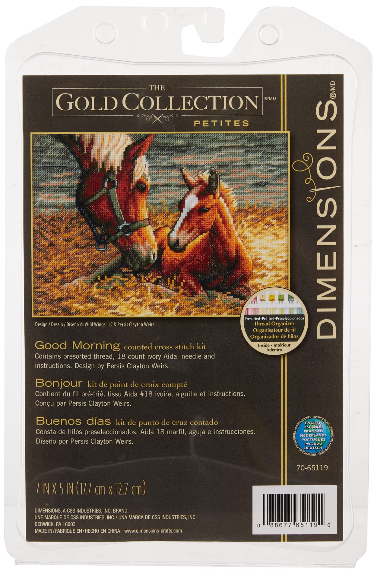 

Dimensions Cross Stitch Embroidery Kit DIM Cross Stitch Kit “Horse Family” [Item]