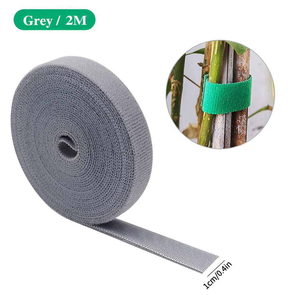 3PCS/1Set 2M Green Garden Twine Plant Ties Nylon Plant Bandage Garden Hook Loop Bamboo Cane Wrap Support Garden Accessories